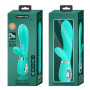 Вибратор с мягкой головкой и клиторальной стимуляцией Pretty Love - Thomas USB Green, BI-014621-4