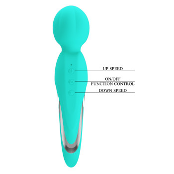 Вибромассажер Pretty Love - Walter USB Green, BI-014622-4