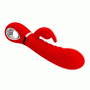 Ребристый вибратор Pretty Love - Prescott Red, BI-014635-2