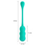 Віброяйце з дистанційним керуванням Pretty Love - Leshy Dream Chaser 4 Green, BI-014868W-A4
