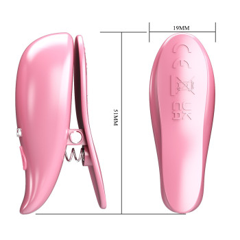 Вибростимуляторы для сосков Pretty Love - Leaf, 10 vibration functions, BI-300036