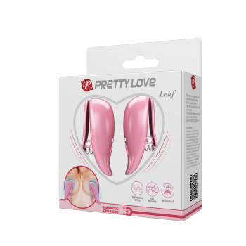 Вибростимуляторы для сосков Pretty Love - Leaf, 10 vibration functions, BI-300036