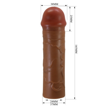Удлиняющая насадка презерватив Pretty Love - Nile 1" Brown, BI-026252-1