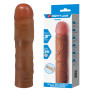 Подовжуюча насадка презерватив Pretty Love - Kylian 3" Brown, BI-026257-1
