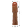 Подовжуюча насадка презерватив Pretty Love - Kylian 3" Brown, BI-026257-1