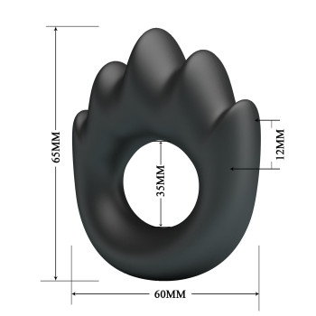 Ерекційне кільце Crazy Bull №13 - Habert super soft silicone, BI-210357