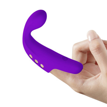 Багатофункціональна вібронасадка на палець серії Pretty Love - Fingering Vibrator Gorgon PURPLE, BI-210298-1
