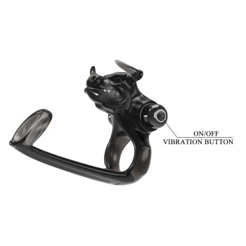 Насадка с вибрацией Pretty Love - BULL WARRIOR BLACK, BI-210333