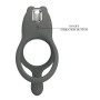 Ерекційне вібро кільце Pretty Love - MASTER RING Gray, 7 vibration functions, BI-210335-1