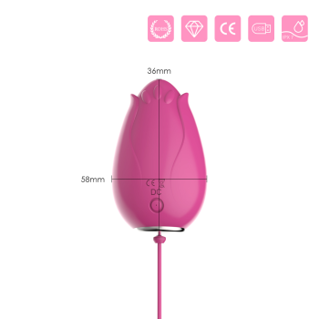 Віброяйце з дистанційним керуванням Boys of Toys - Mandala Pink, BS5200002