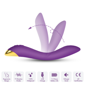 Вибромассажер для точки G Boys of Toys - Flamingo Purple, BS5200008-1