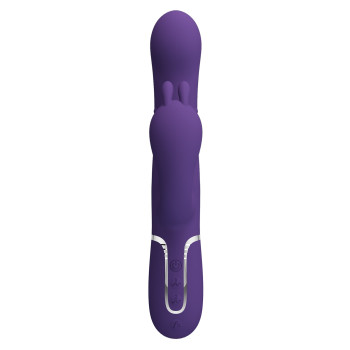 Вібромасажер з анальним та кліторальним стимулятором Pretty Love - Cammy Dark Purple Twinkled Tenderness, BW-500036-2