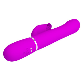 Вібромасажер із поступальним рухом серії Pretty Love - Falin Twinkled Tenderness Purple 7 vibration functions 4 rolling functions, BW-500012