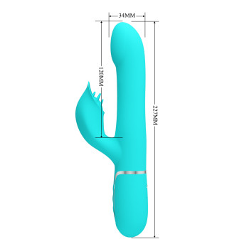 Вібромасажер із поступальним рухом серії Pretty Love - Falin Twinkled Tenderness Green 7 vibration functions 4 rolling functions, BW-500012-1