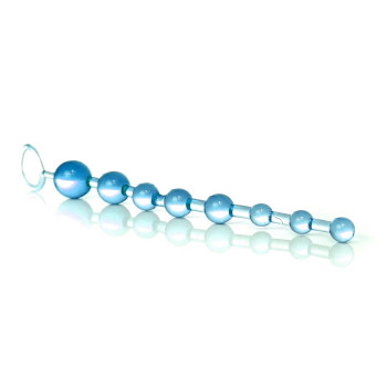 Анальні намиста Jelly Anal Beads Blue, SKN-ANL033 Blue