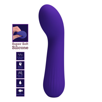 Вібромасажер для стимуляції точки G Pretty Love - Faun Dark Purple, BI-014724-3