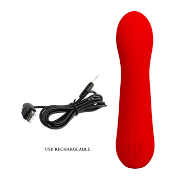 Вібромасажер для стимуляції точки G Pretty Love - Faun Red, BI-014724-2
