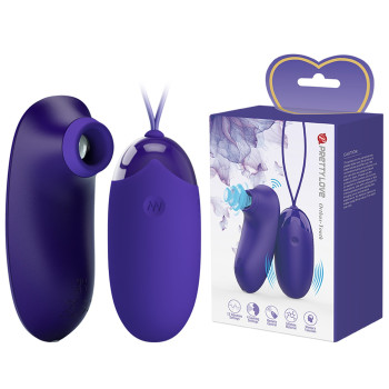 Комплект з віброяйця і вакуумного стимулятора Pretty Love - ORTHUS Youth Multifunctional 2 in 1, BI-014901WL
