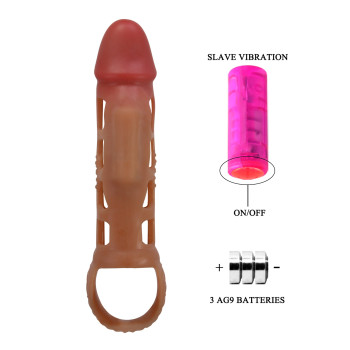 Насадка-презерватив з вібрацією PRETTY LOVE - Preston Penis sleeve, BI-026209-2