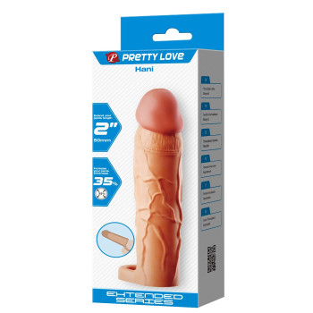 Подовжуюча насадка презерватив Pretty Love - Hani 2" Flash, BI-026255