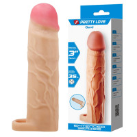 Подовжуюча насадка презерватив Pretty Love - Gerd 3" Flash, BI-026258