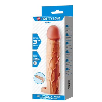 Подовжуюча насадка презерватив Pretty Love - Gerd 3" Flash, BI-026258