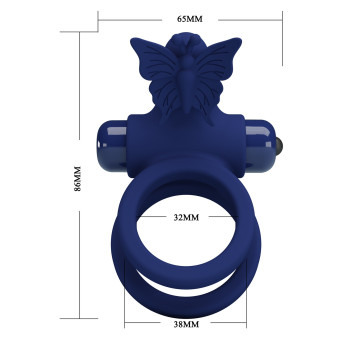 Кільце ерекційне серії Pretty Love - Powerful ring, 10 vibration functions, BI-210296-3