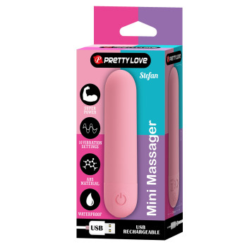copy_Перезаряджаємая віброкуля Pretty Love - Stefan Light pink, BI-300085-3