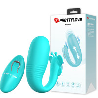 Вибратор для пар с поступательным движением c пультом ЛУ Pretty Love - Remi, BI-300093W