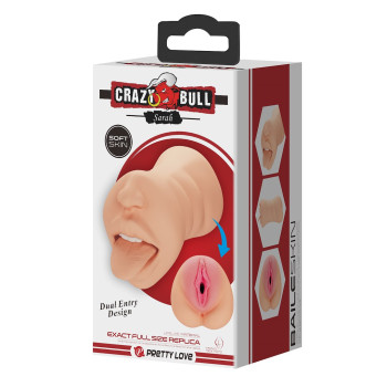 Мастурбатор з двома входами Crazy Bull - Sarah soft skin, BM-009240N