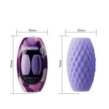 Мастурбатор яйце Pretty Love - Athena EROS Purple, BM-00900T99-2
