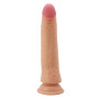 Фалоімітатор на присосці, з хребтом та ефектом ковзної шкіри LyBaile - Sliding Skin 8,3” Flesh, BW-007006NRG