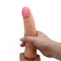 Фалоімітатор на присосці, з хребтом та ефектом ковзної шкіри LyBaile - Sliding Skin 8,3” Flesh, BW-007006NRG
