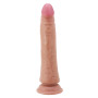 Фалоімітатор на присосці, з хребтом та ефектом ковзної шкіри LyBaile - Sliding Skin 8,3” Flesh, BW-007006NRG-1