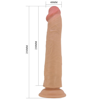 Фалоімітатор на присосці, з ефектом ковзної шкіри LyBaile - Sharife Sliding Skin 10”, BW-008118LP