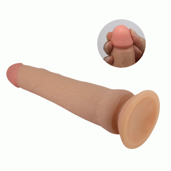 Фалоімітатор на присосці, з ефектом ковзної шкіри LyBaile - Tiemeyer Sliding Skin 9,8”, BW-008127LP