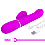 Вибромассажер с поступательным движением серии Pretty Love - Mariana Twinkled Purple 7 vibration functions 4 rolling functions, BW-500034