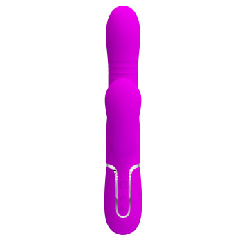 Вибромассажер с поступательным движением серии Pretty Love - Mariana Twinkled Purple 7 vibration functions 4 rolling functions, BW-500034