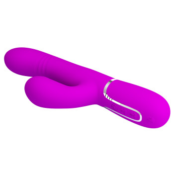 Вибромассажер с поступательным движением серии Pretty Love - Mariana Twinkled Purple 7 vibration functions 4 rolling functions, BW-500034