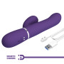 Вібромасажер із поступальним рухом серії Pretty Love - Mariana Twinkled Dark Purple 7 vibration functions 4 rolling functions, BW-500034-2