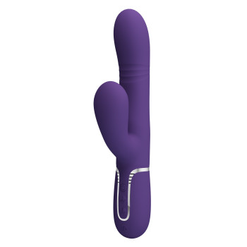 Вібромасажер із поступальним рухом серії Pretty Love - Mariana Twinkled Dark Purple 7 vibration functions 4 rolling functions, BW-500034-2