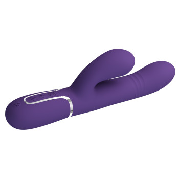 Вібромасажер із поступальним рухом серії Pretty Love - Mariana Twinkled Dark Purple 7 vibration functions 4 rolling functions, BW-500034-2