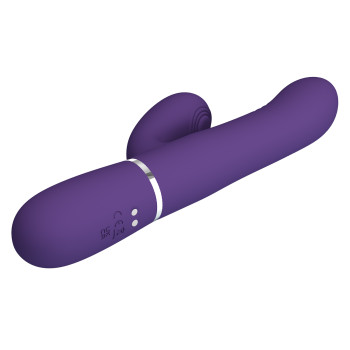 Вібромасажер із поступальним рухом серії Pretty Love - Mariana Twinkled Dark Purple 7 vibration functions 4 rolling functions, BW-500034-2