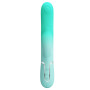 Пульсатор із кліторальним стимулятором Pretty Love - Gigi Light Green, 7 thumping functions 7 licking modes, BW-500035-4