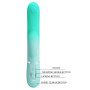 Пульсатор із кліторальним стимулятором Pretty Love - Gigi Light Green, 7 thumping functions 7 licking modes, BW-500035-4