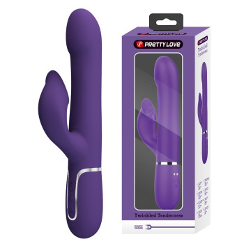 Вібромасажер із поступальним рухом серії Pretty Love - Falin Twinkled Tenderness Dark Purple 7 vibration functions 4 rolling functions, BW-500012-2
