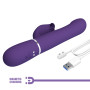 Вібромасажер із поступальним рухом серії Pretty Love - Falin Twinkled Tenderness Dark Purple 7 vibration functions 4 rolling functions, BW-500012-2
