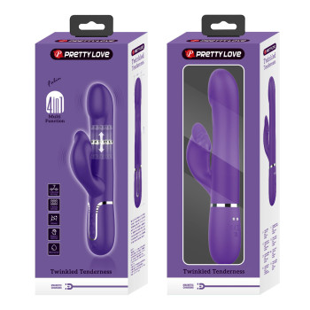 Вібромасажер із поступальним рухом серії Pretty Love - Falin Twinkled Tenderness Dark Purple 7 vibration functions 4 rolling functions, BW-500012-2
