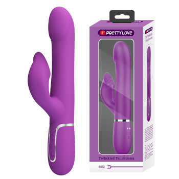 Вібромасажер із поступальним рухом серії Pretty Love - Falin Twinkled Tenderness Violet, 7 vibration functions 4 rolling functions, BW-500012-3