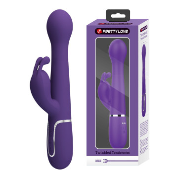 Вібромасажер із поступальним рухом серії Pretty Love - Dejon Dark Purple, BW-500014-2